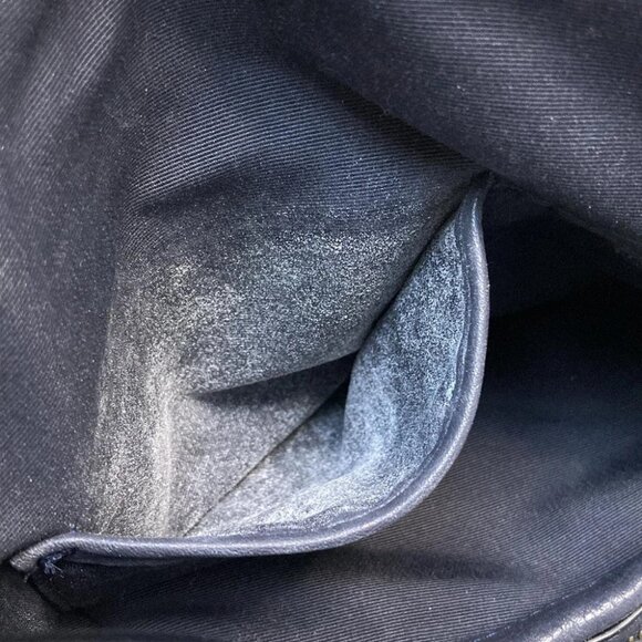 COACH Pebbled Leather Lexi Shoulder Navy Leather - Shoulder Bag - Picture 6 of 9